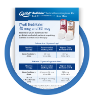 QVAR RediHaler Dosing Card